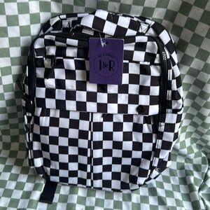 Iris and Rainbow checkered mini backpack